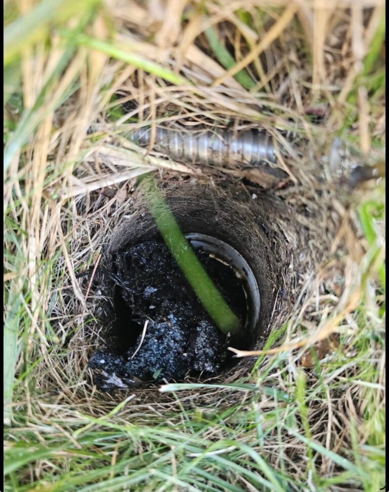 Rain Gutter Drain Clogged